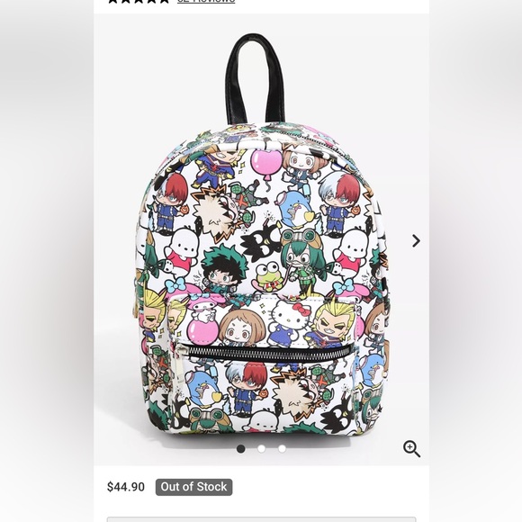 My Hero Academia Hello Kitty & Friends Sanrio Mini Backpack Anime Manga Colorful - Picture 2 of 10